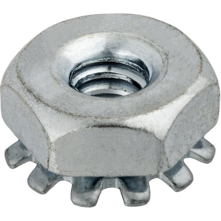 Auveco 5/16-18 HEX KEPS NUT ZINC, 100PK 3498
